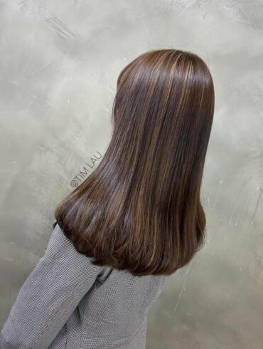 中長C形捲梨花頭