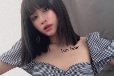 修飾額寬整齊瀏海髮型