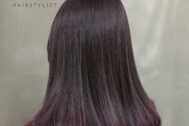 及肩漸層染內捲梨花頭