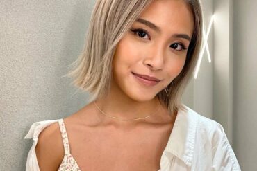 型格筆直亮金短髮