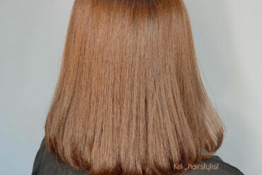 奶茶色及肩梨花頭