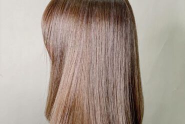 焦糖啡光滑及肩梨花頭