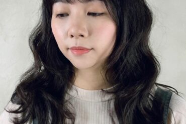 空氣瀏海復古捲